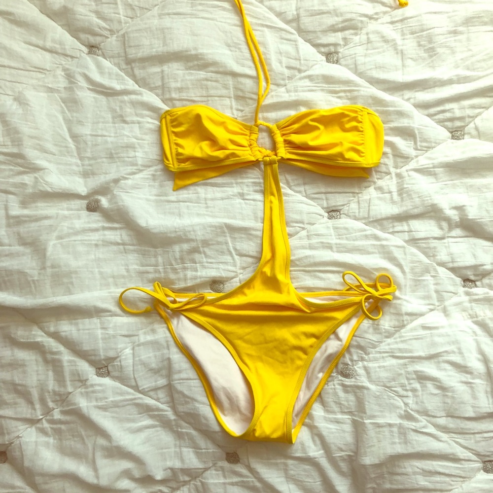 Victoria’s Secret yellow sexy one piece